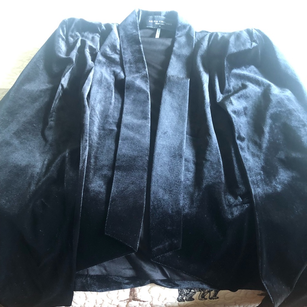 🌷SOLD🌷Akira Black Label Satin Cape over Vest